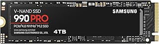 Samsung 990 Pro NVMe M.2 Pcle 4.0 Solid State Drive, Internal SSD, 4TB Capacity, Read Speed Up to 7450MB/s, Smart Heat Man…