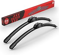 Vista 21 de Paquete de 2 limpiaparabrisas de repuesto de 20 pulgadas para Ford F150 F250 F350 F450 F550 2008-1999 Expedition 2006-1999 Explorer 2010-2005, Honda