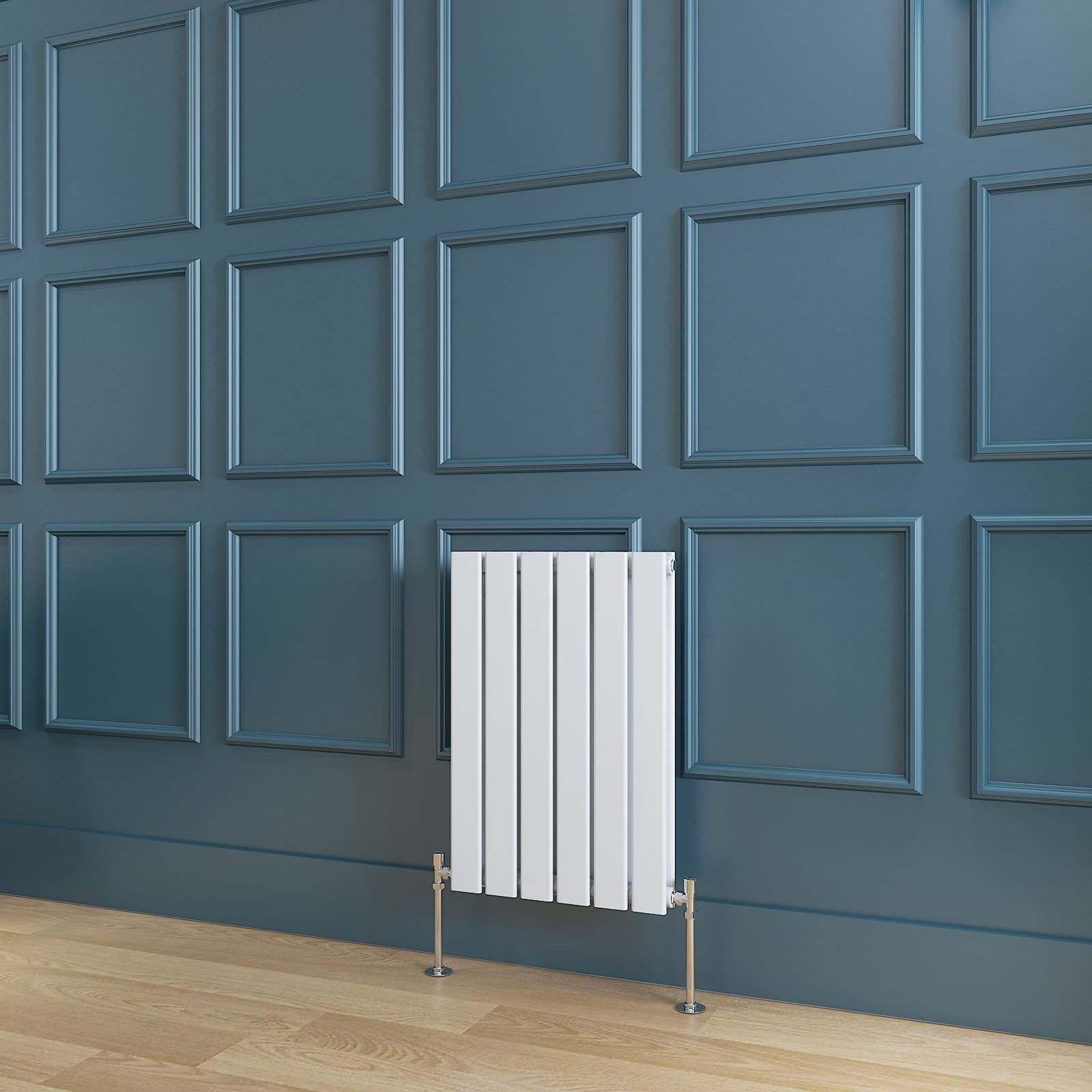 BYB Horizontal White Radiator Double Flat Panel Designer Radiator Central Heating 600x408mm Interior Design