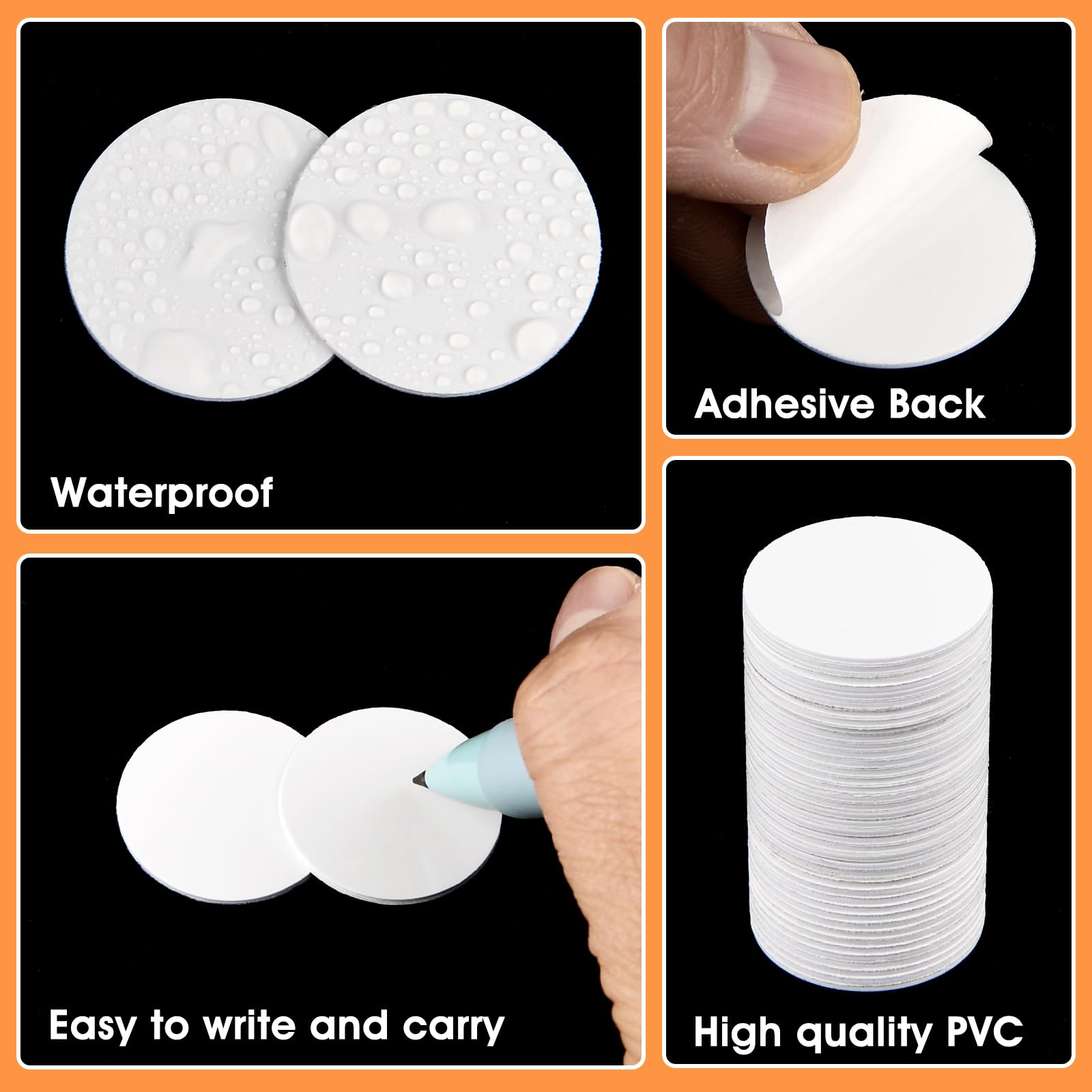 NFC 215 Cards NFC Tags NTAG215 Tag Stickers Rewritable NFC 215 Tag NFC Coins Card 25mm Round NFC Chip 504 Bytes Memory Compatible with Most NFC-Enabled Devices 30/50PC(30 pcs) - Image 3