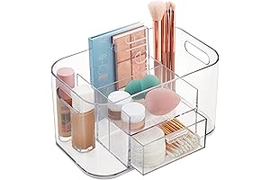 STORi Bliss Clear Face Care Organizer for Countertop Storage