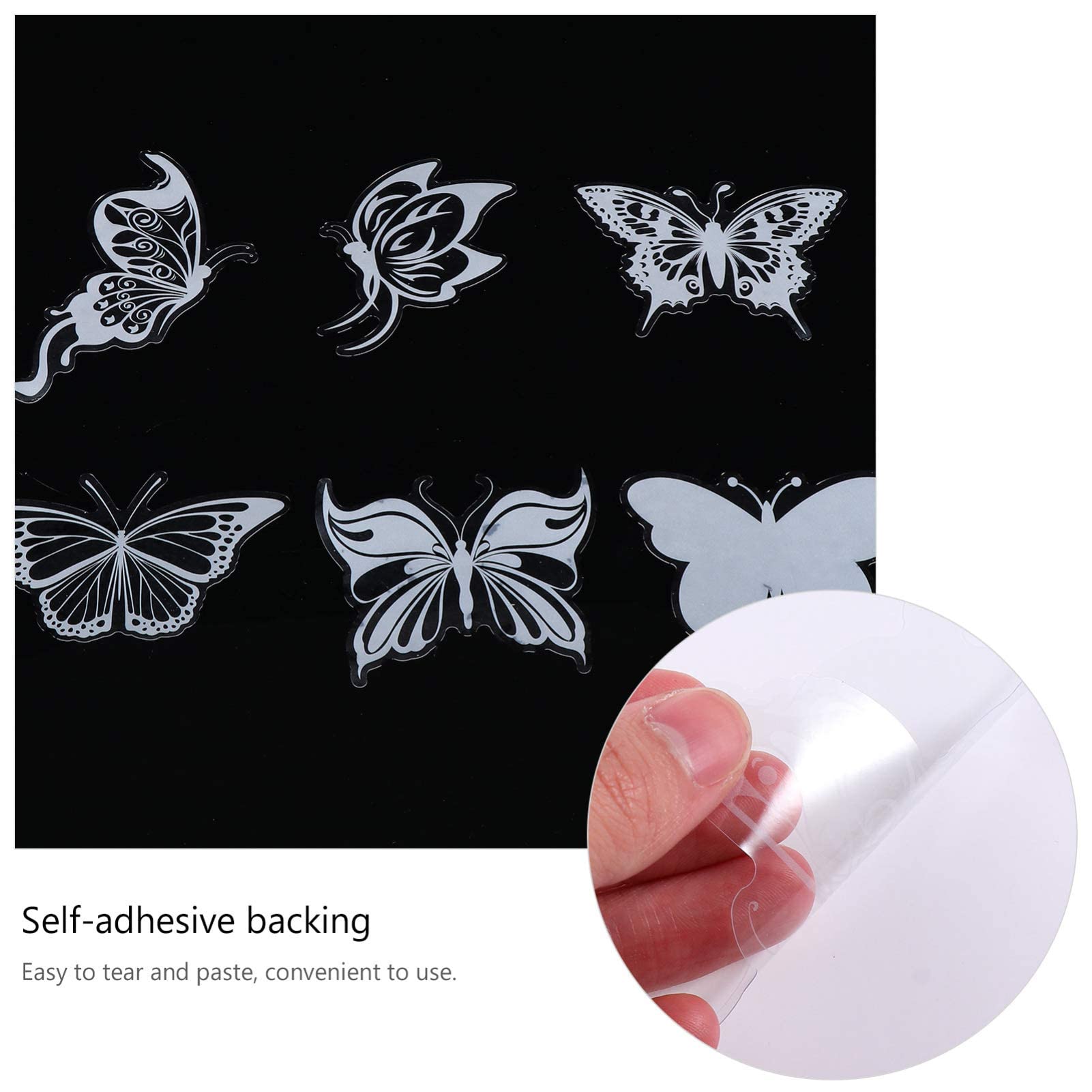 4 Adesivi Anti-Collisione Uccelli A Farfalla - Decorazioni Riflettenti Per Finestre E Vetrate - Foto 3