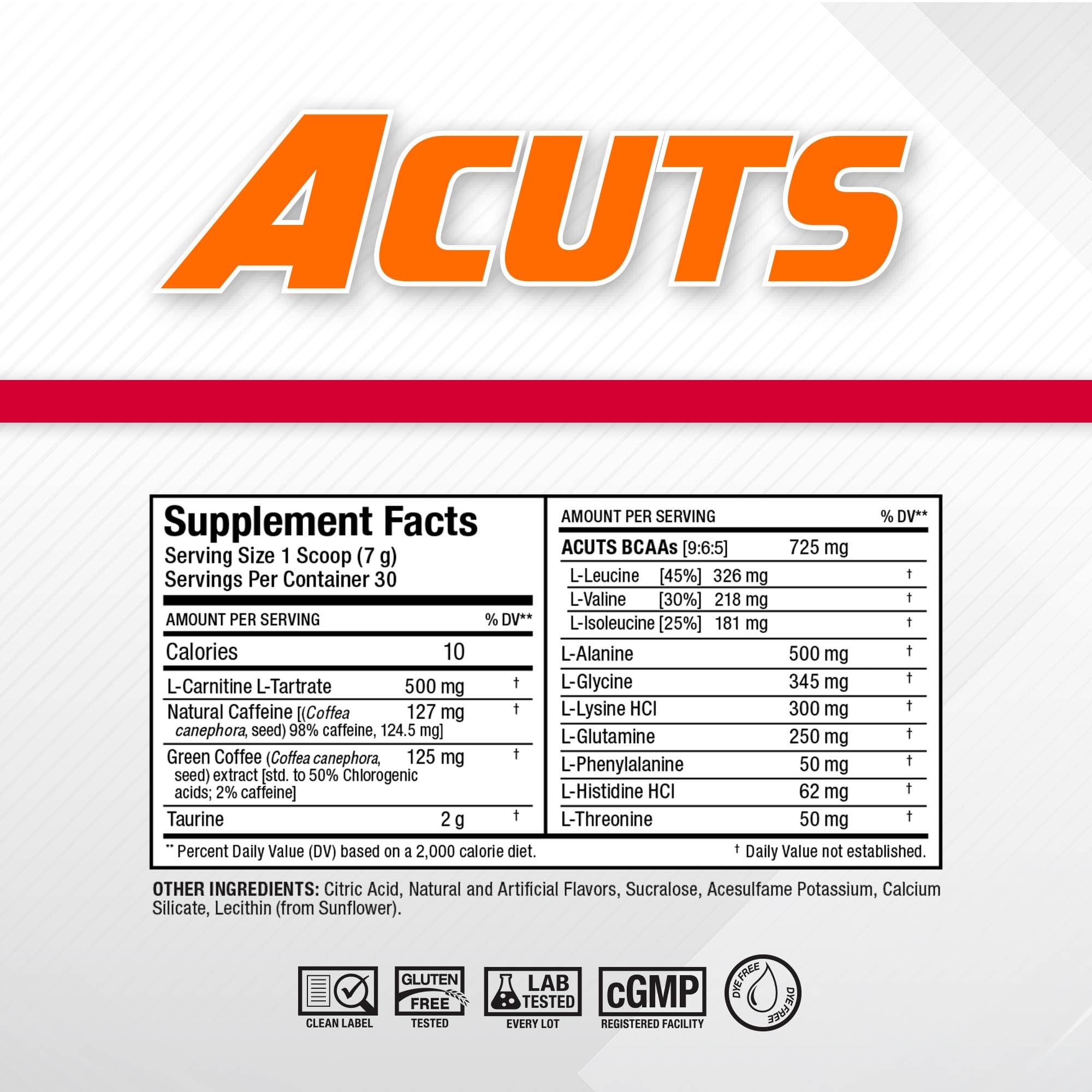ALLMAX ACUTS Amino Energy Powder, 30 Servings, Pina Colada — Amazon image 3