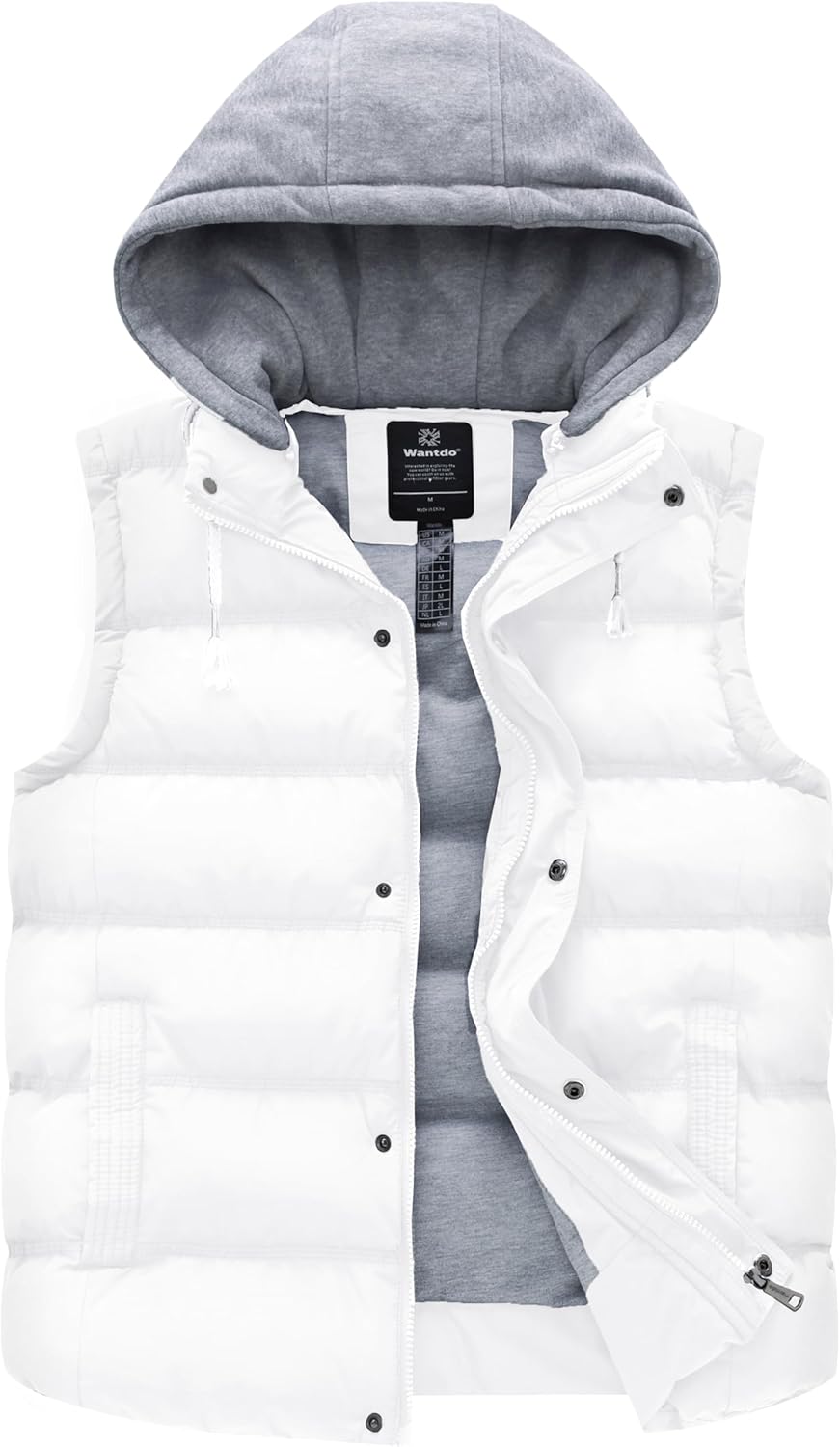 wantdo Women’s Quilted Puffer Vest Thicken Warm Winter Coat with Removable Hood wantdo Women’s Quilted Puffer Vest Thicken Warm Winter Coat with Removable Hood