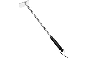 POLIGO Charcoal Grill Ash Rake Hoe: Essential Charcoal Accessories