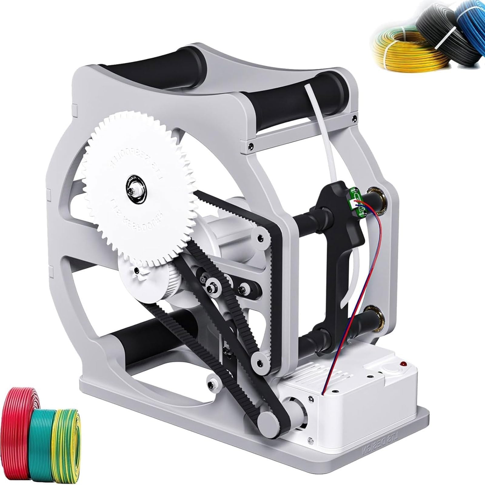 Drukowanie 3D Filament Respooler, elektryczny nawijacz szpuli z funkcją inteligentnego startu/zatrzymania, kompatybilny z uniwersalnymi szpulami 1 kg, starannie owijany bez plątania