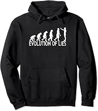 Evolution Of Lies Christian Faith Anti Science Pullover Hoodie