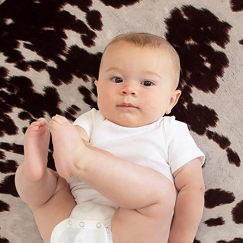 Miniatura 8 de Funda para cambiador de vaquero occidental, piel de vaca marrón súper suave