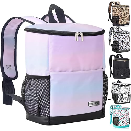 Wolka Cooler Backpack 30 Cans,Portable Backpack Coolers Insulated Leak Proof,Waterproof Soft Sided Cooler Bag for Travel,Beach,Camping,Picnic,Lunch Backpack for Women (Dream Cloud)