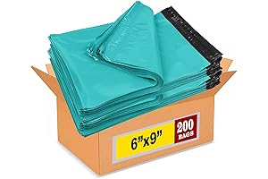 iMBAPrice Poly Mailers 6x9 Inch 200-Pack Teal