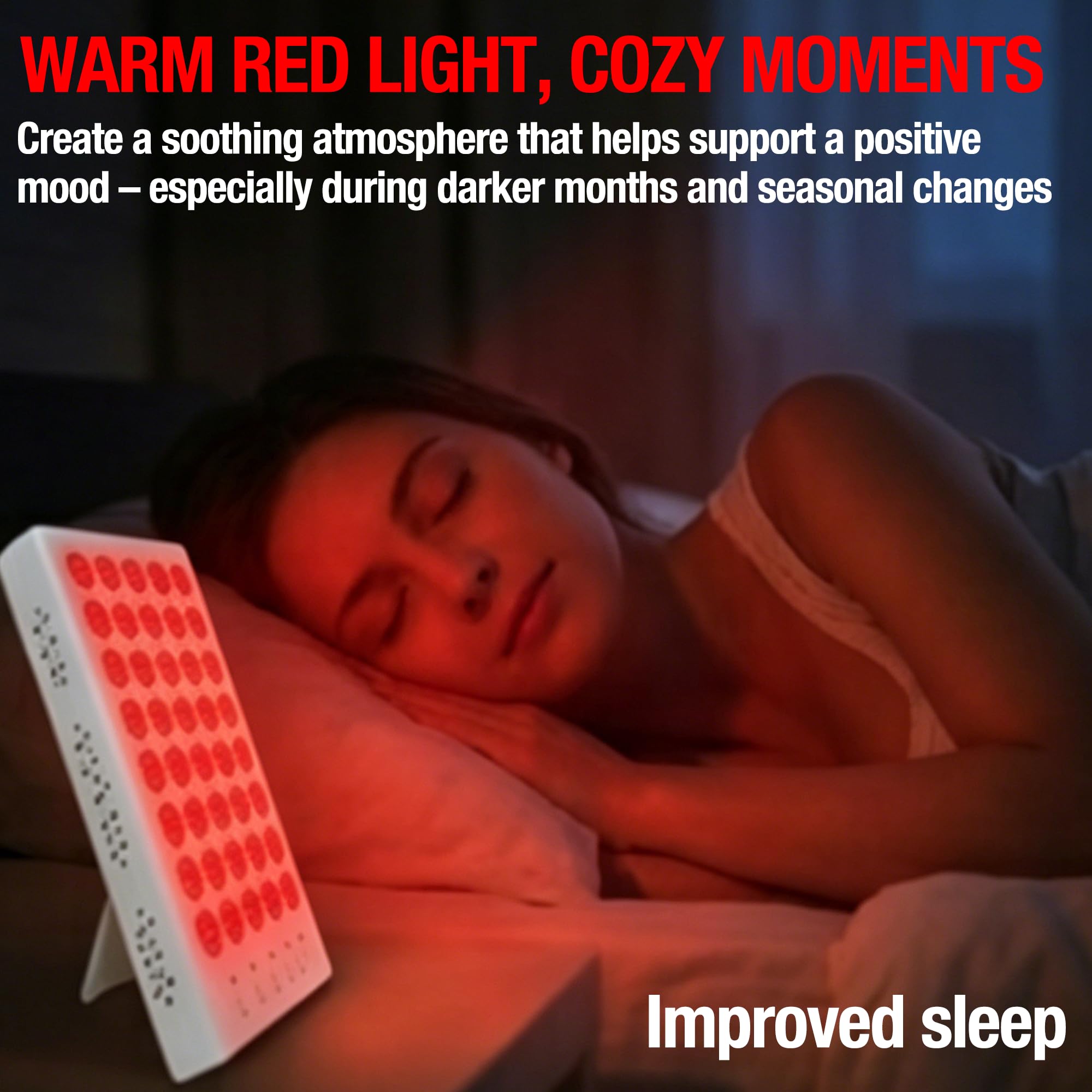 Panel terapia luz roja 660nm850nm infrarrojo soporte regulable temporizador | 40 LED doble longitud de onda,temporizador 3 modos,portable,cuidado piel alivio dolor muscular,gafas y adaptador incluidos
