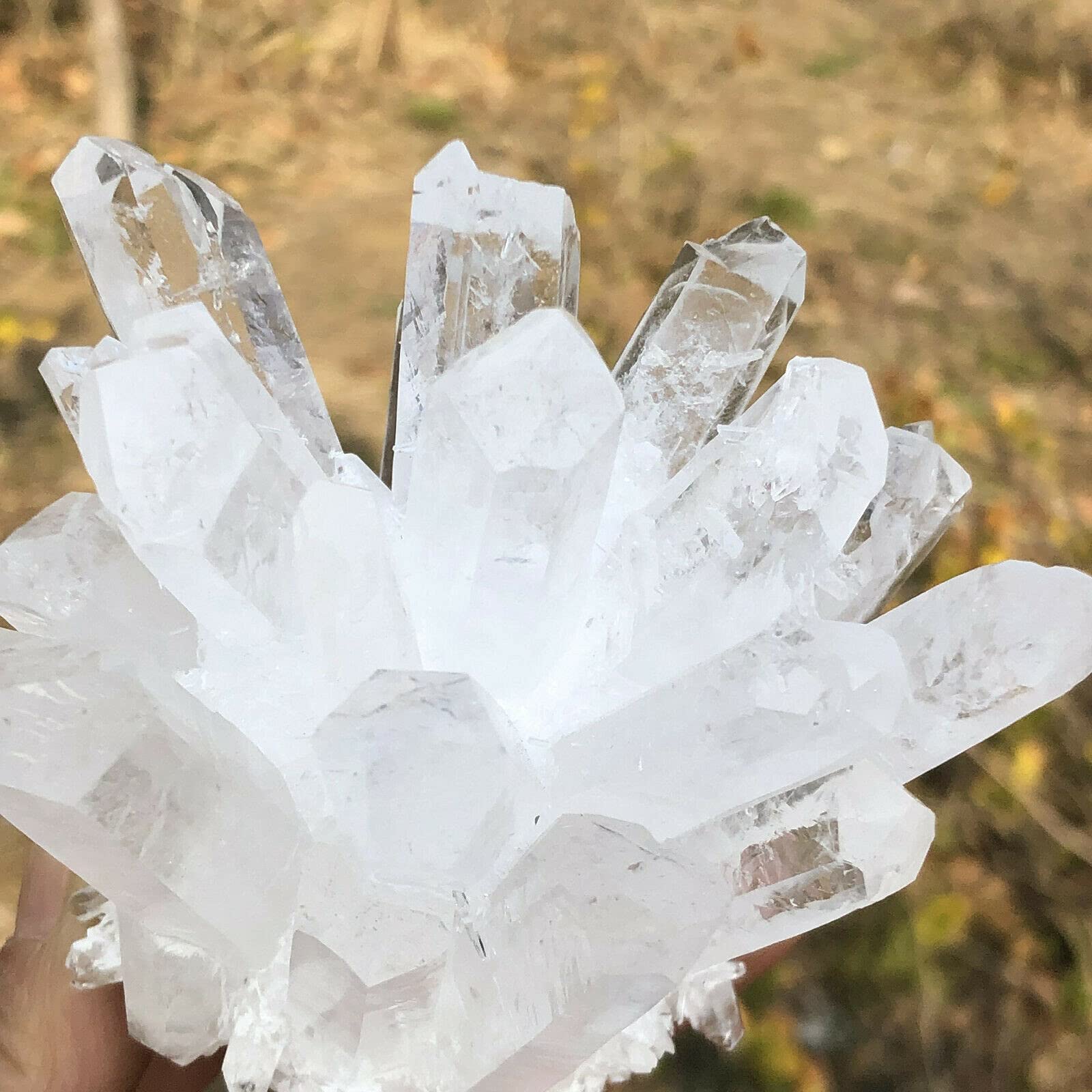 Cristal Naturel Brut Naturel Rare, Cristal de Quartz Blanc, spécimen minéral de Pierre (550_600 g)