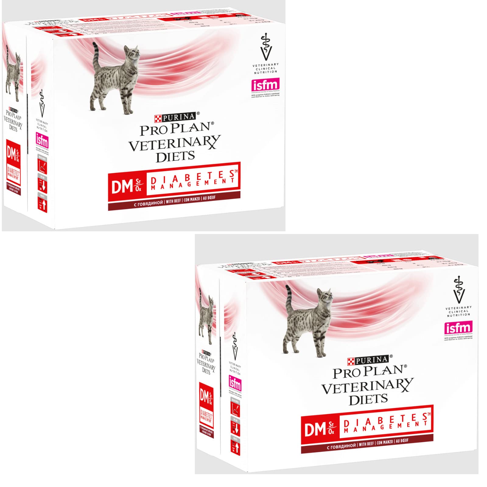 Purina Pro Plan Veterinary Diets DM - Alimento Para Gatos Diabéticos (2x10 Sobres)