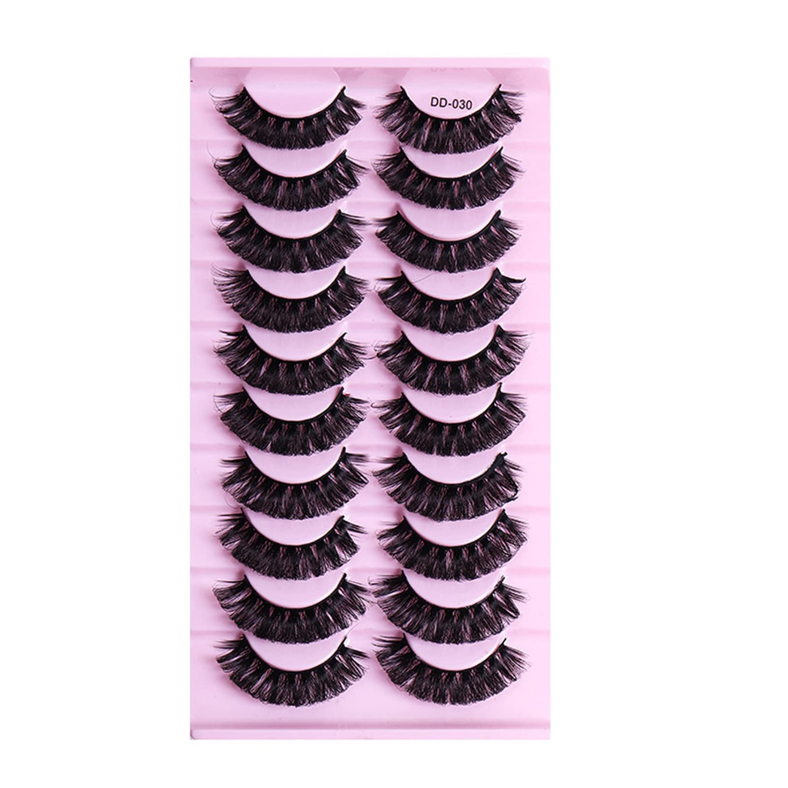 10 Pairs DIY False Eyelashes Eyelash Extensions False Eyelashes Natural 3D Effect Multi-layer Thick Eyes Make Up Long