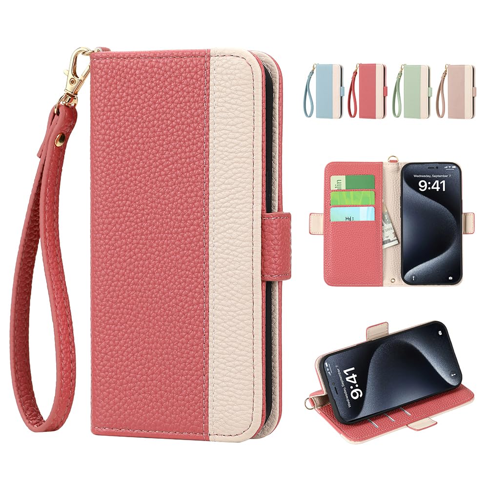 Amazon.co.jp: Kahper For iPhone 12 ケース 手帳型 ストラップ付き