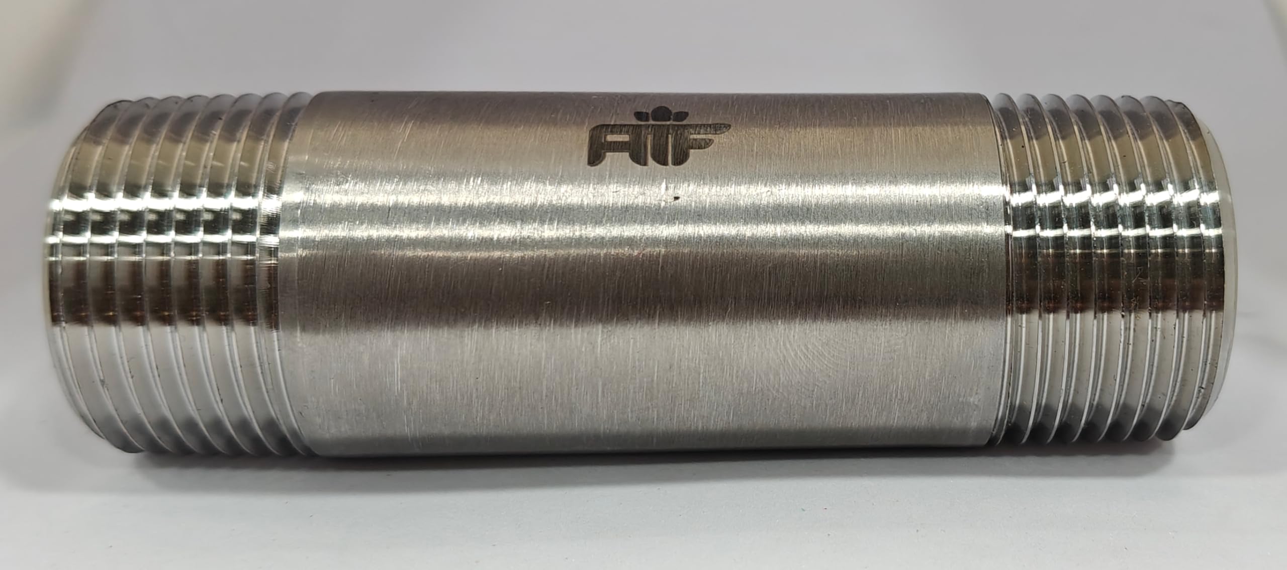 STAINLESS STEEL 304(CF8),BARREL NIPPLE,THREADED NIPPLE, ROUND BODY MALE THREADED, 1" X 6"L (1" x 150 MM LONG)-image-45