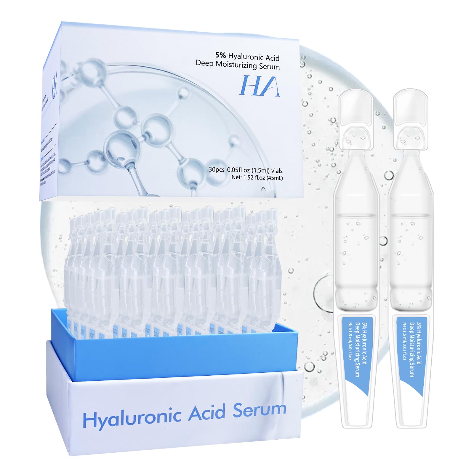 Amazon.com: 5% Hyaluronic Acid Serum Ultra Moisturizing & Elastic