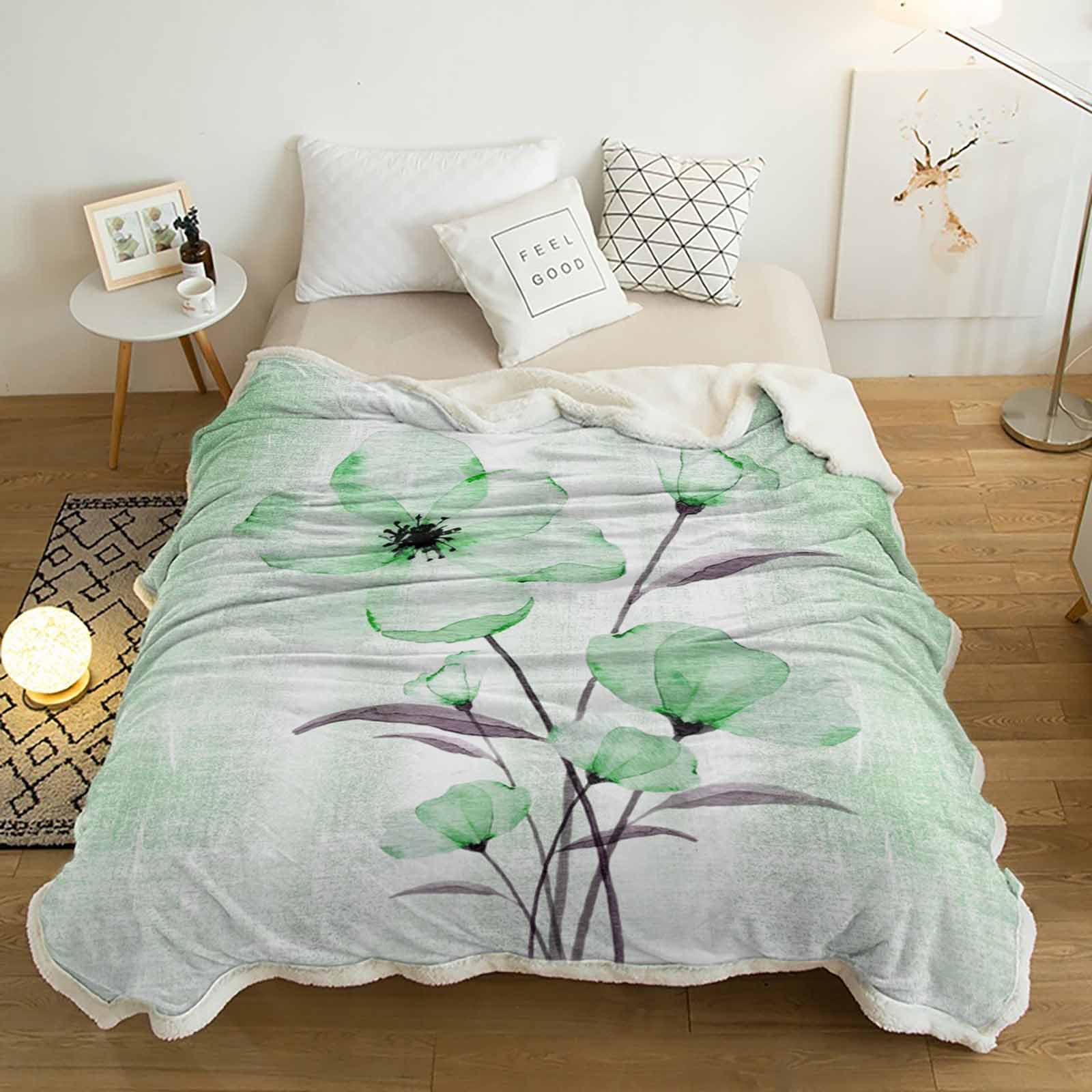 Sage Green Throw Blanket, Spring Throw Blanket For Couch Bed Eucalyptus Leaves Floral Fleece Blanket Camping Throw Blanket Lightweight Soft Warm Cozy Blan 829b59e8 A050 4729 Aeba 260f67da8060.b39b82b6071aa4567c439825844a1701 3 thumbnail image