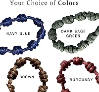 Vista 9 de Rosario de perilla de puerta, decoración católica colgante, bendición para una nueva casa, regalo religioso de inauguración de la casa (azul marino)