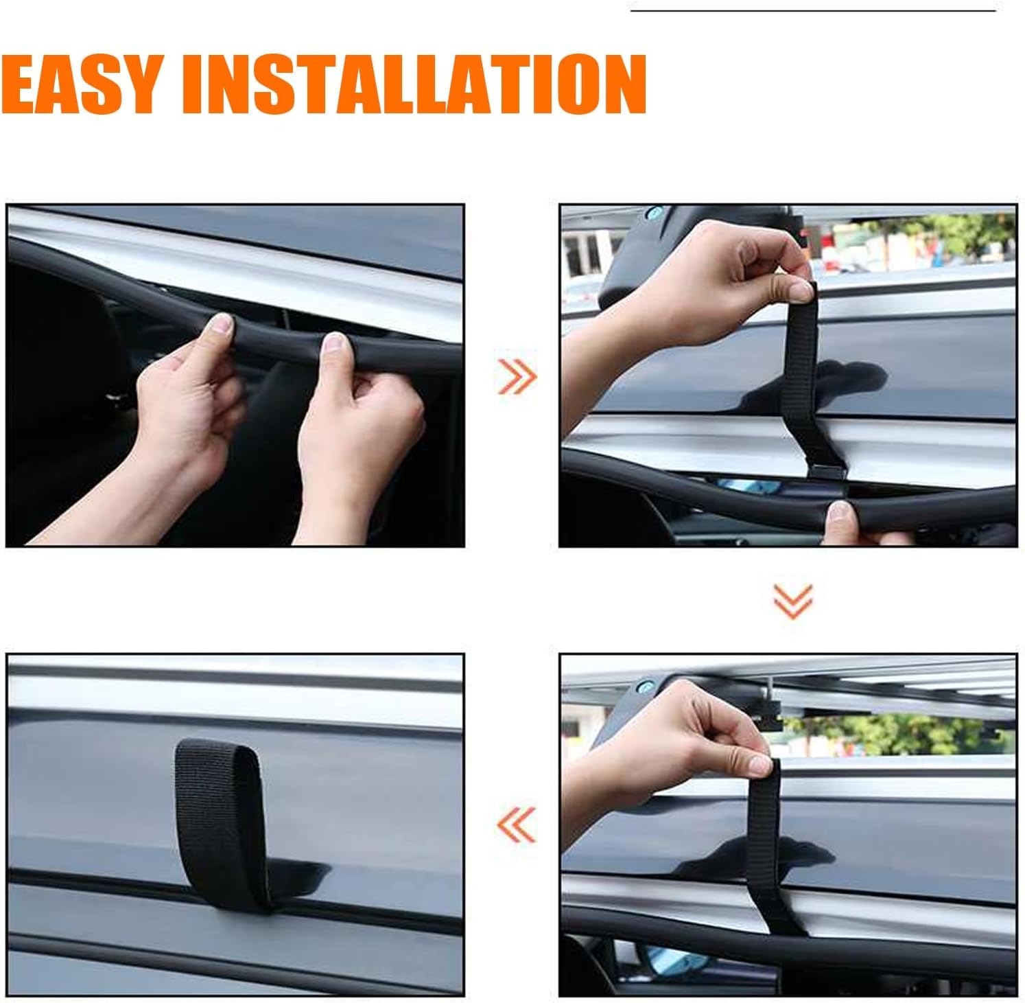 Coffre de Toit Souple 15 Pieds³ Imperméable pour Voiture avec/sans Barres