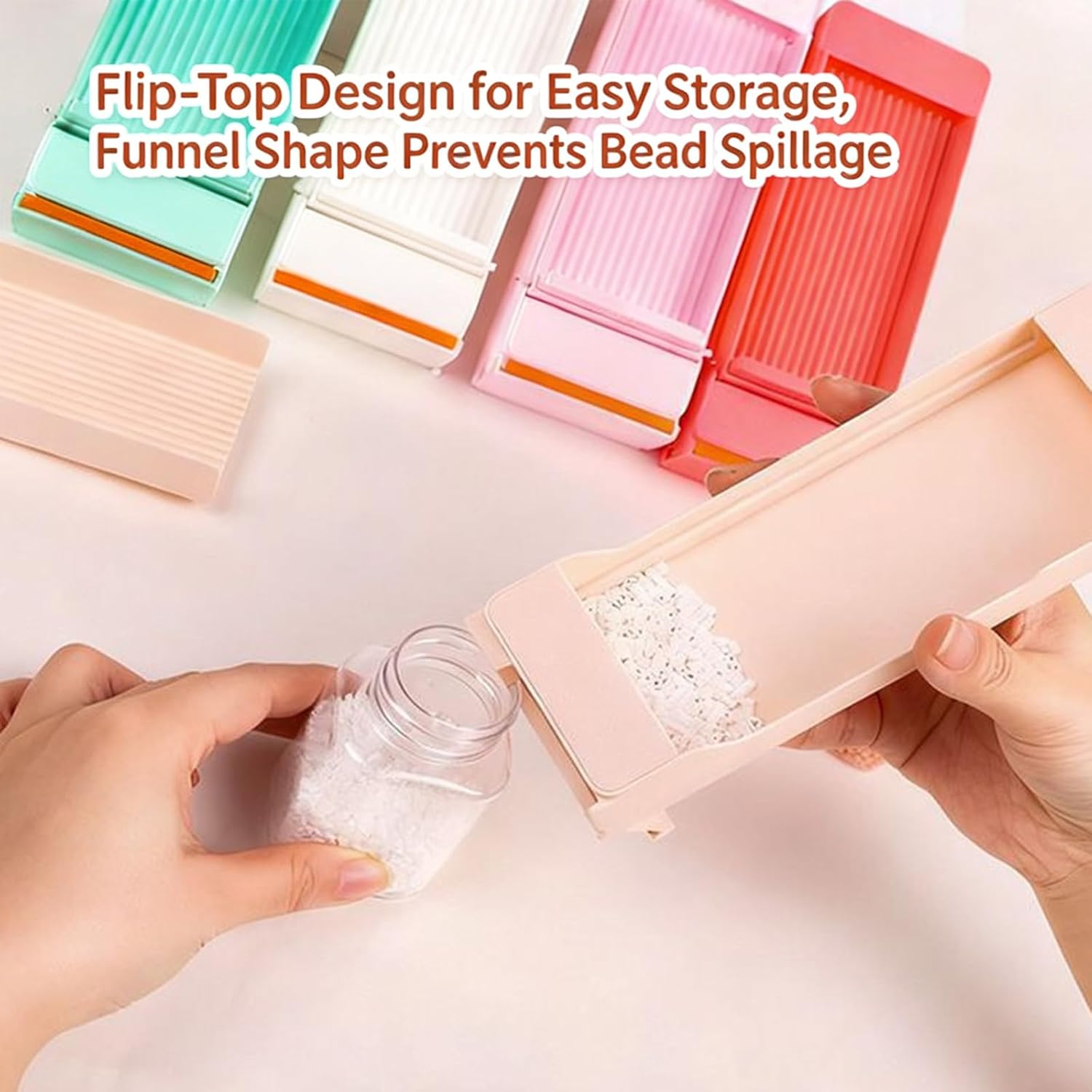 15 Slots Bead Organiser Stackable Bead Storage Tray Beading Sorting Shovel for Art Craft Project Portable Bead