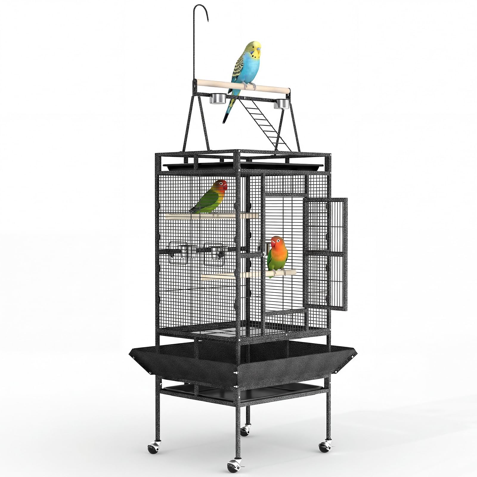 Cachpib Bird Cage Parrot Cage Extra Large Budgie Cage with Play Top