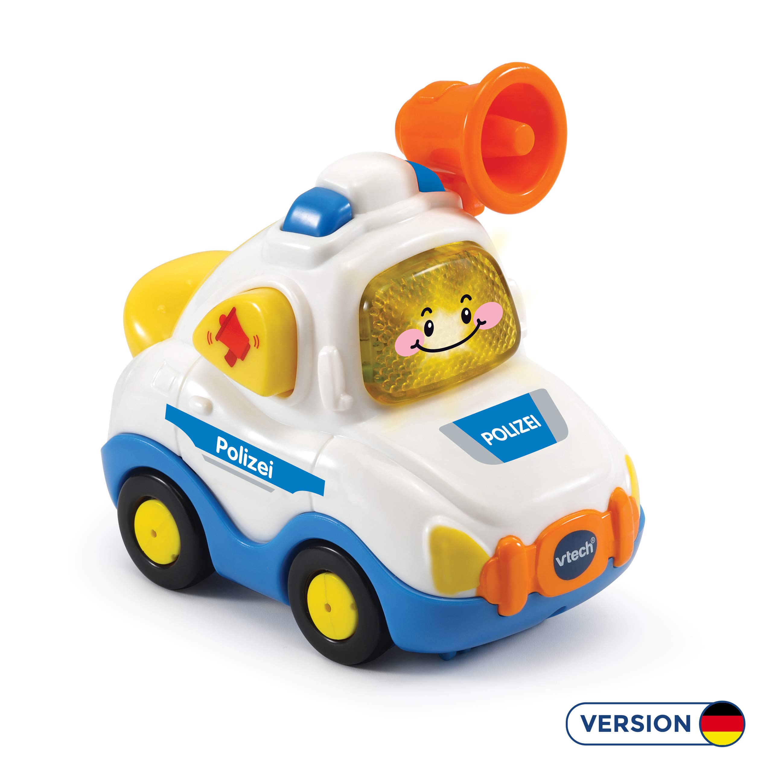 Vtech TUT TUT Baby Flitzer - 2-in-1 Turboturm – Großes Turm-Spielset – 1-5 Jahren & TUT TUT Baby Flitzer - Polizei – Spielzeugauto mit Musik, aufleuchtender Taste – 1-5 Jahren