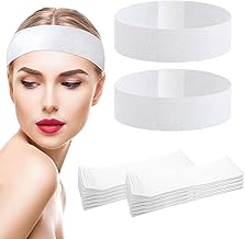dinghaole 30 Pièces Bandeau De Spa Jetable Bandeau, Bandeau Maquillage, Fournitures Esthéticiennes, Bandeaux de Bain Esthetique, Spa Headband, Pour Spa, Yoga, Maquiller Soins du Visage