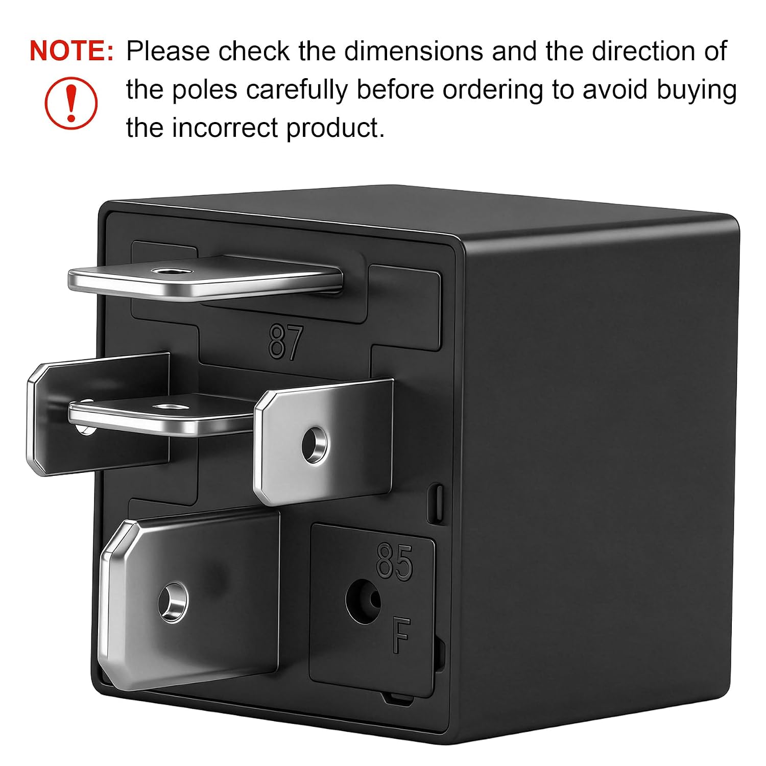 2 Pack JD1914 Car Relay, 12V 80A, 5 Pin SPDT, Automotive Switches and Starters, Waterproof Relay for Boat Tractor Truck Motorcycle (2)