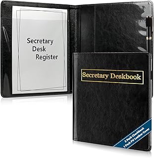 3 Pack Secretary Deskbook Check Register Cover 8.4*9 Inch Transaction Register Book 6.3*8.2 Inch Checkbook Transaction Register Executive Checkminder Checks Cover For Track Payments Deposits Finances
