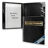 3 Pack Secretary Deskbook Check Register Cover 8.4*9 Inch Transaction Register Book 6.3*8.2 Inch Checkbook Transaction Register Executive Checkminder Checks Cover For Track Payments Deposits Finances