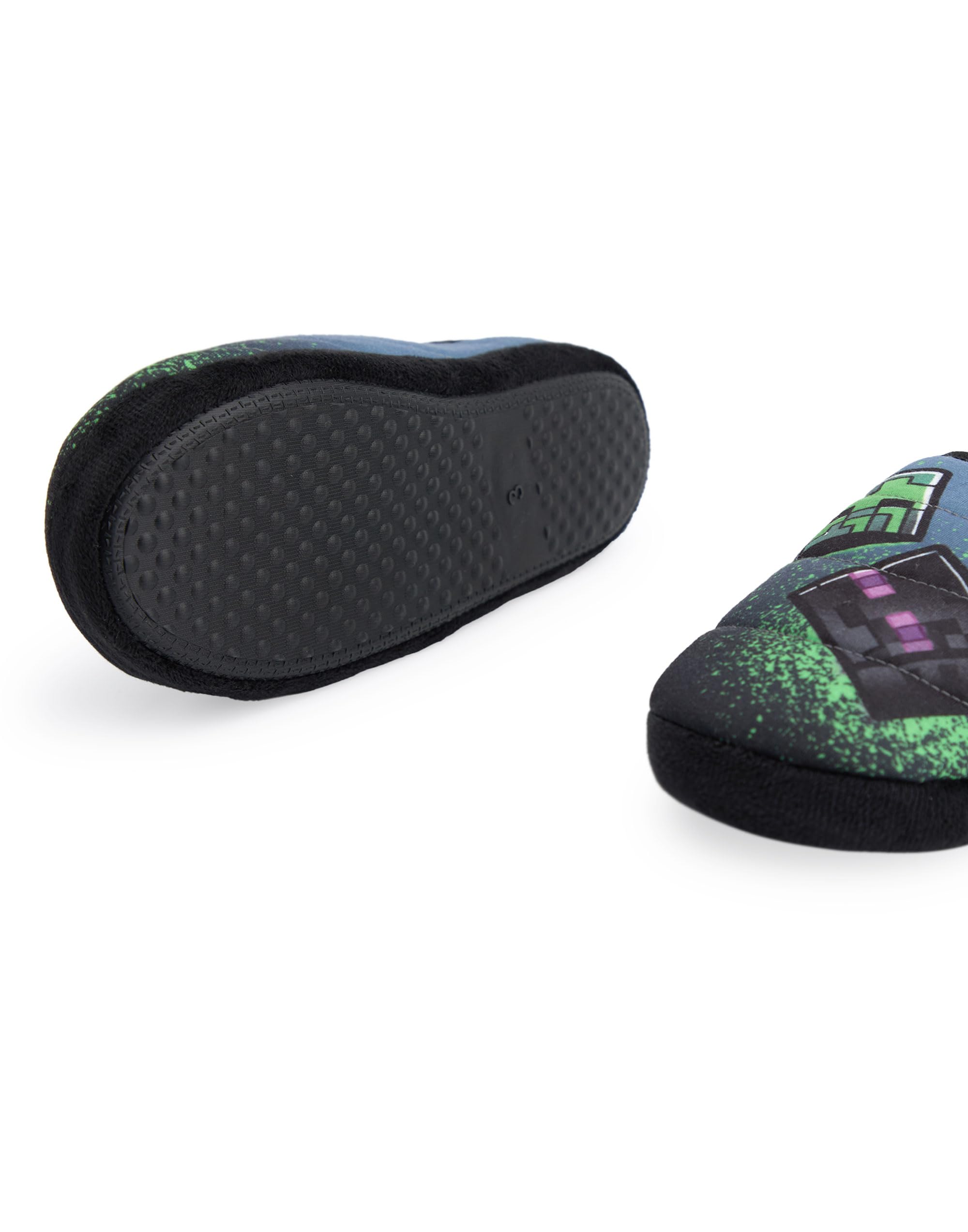 Minecraft Zapatillas Estilo Graffiti Slip-On para Niños | Calzado de Interior para Niños | Calzado de Juegos Multicolor para Niños | Zapatillas de Interior Ligeras para Niños y Adolescentes