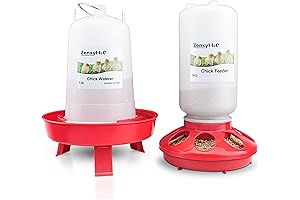 Essential Chick Feeder & Waterer Combo for Growing Chicks and Ducklings