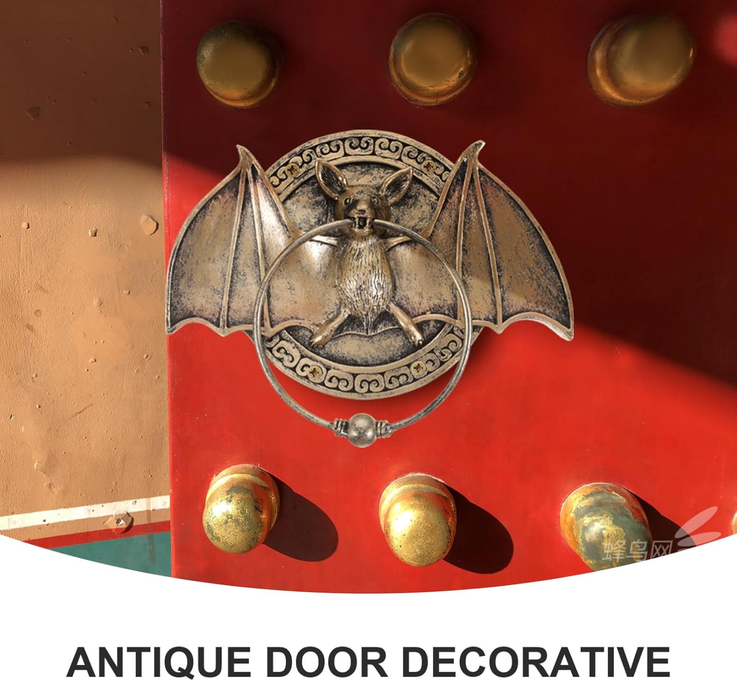 Bat Shape Door Unique Home Decoration for Front Door Stylish Antique Design Easy Installation Villa Aesthetic Functional Doorbell Alternative