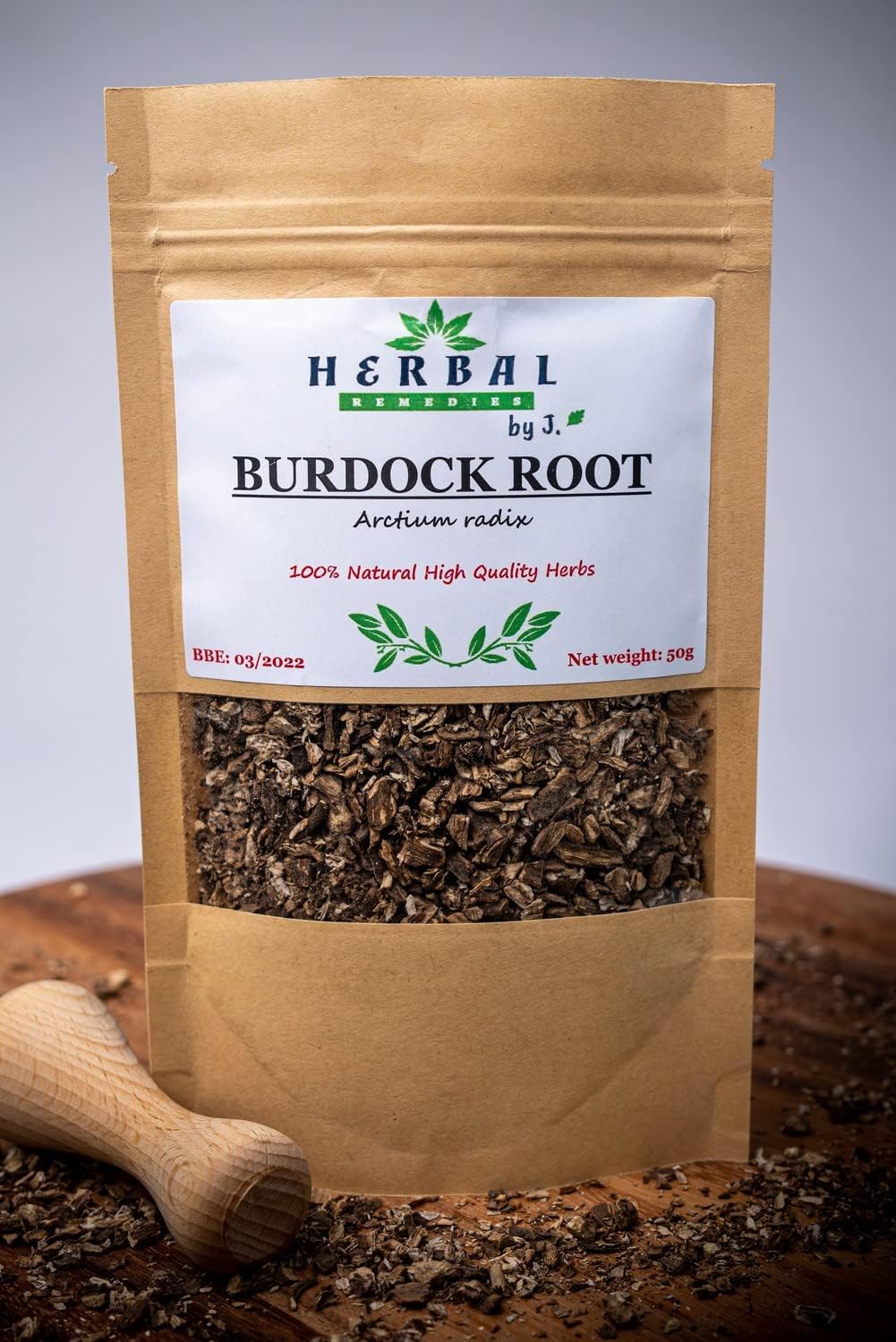 Burdock Root Tea 100g – Antioxidant Healthy Hair Growth – Purifying Tonic – Herbal Remedies by J. – Lopian korzen