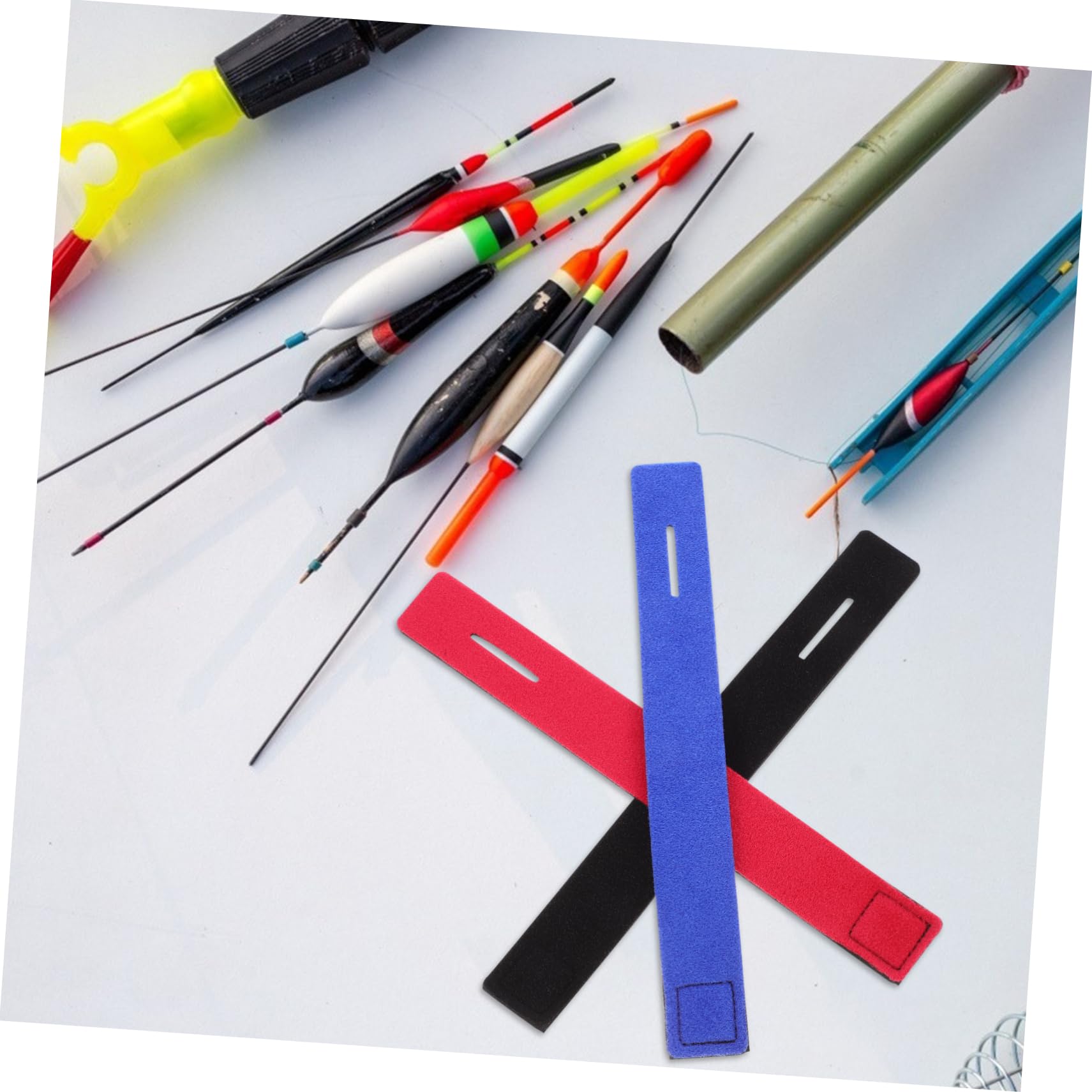 GOOHOCHY Fishing Rod Belt 6pcs Rod Wraps Strap Fishing Pole Sleeves for Easy Carrying