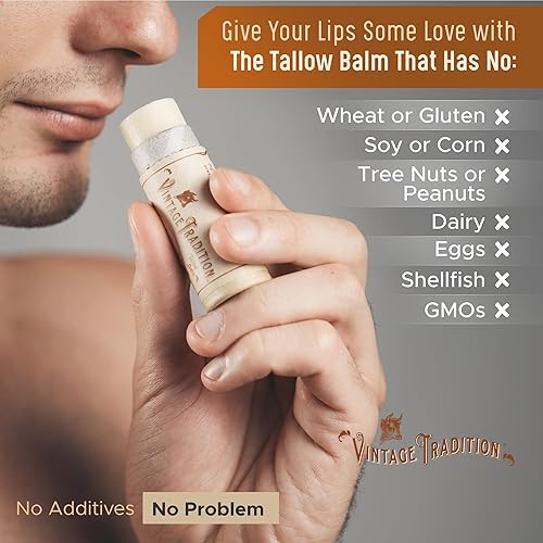 Miniatura 7 de Vintage Tradition Bálsamo labial hidratante de ternera - Hidratante labial tubo con mezcla de aceites esenciales de cítricos y lavanda hidrata y