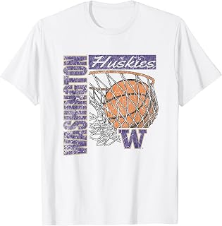 Washington Huskies Vintage Basketball 90's T-Shirt