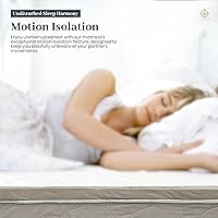 Vista 8 de Colchón individual XL Colchón híbrido XL individual de 6 pulgadas con espuma fría de alta densidad y comodidad con resortes de bobina continua