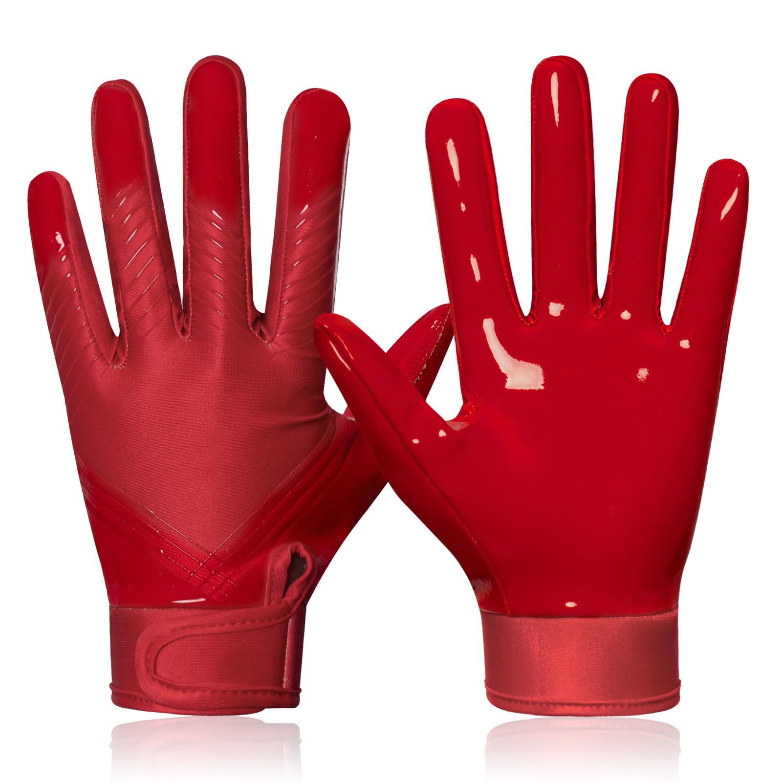 RIGWARL Football Gloves Adult Men, Youth Kids Football Gloves with Super Sticky Grip, Receiver Glove Best Gift for Adult Youth Kids Boys 8-12