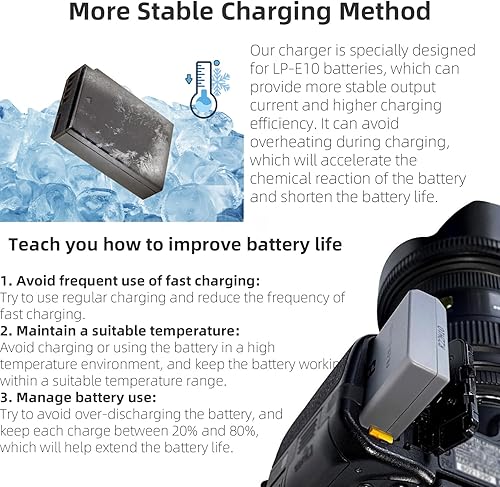 Miniatura 8 de Cargador de batería NB-13L CB-2LH compatible con Canon PowerShot G1X G1 X Mark III G5X G5 X Mark II G7X G7 X Mark II III G9X G9 X Mark II SX620