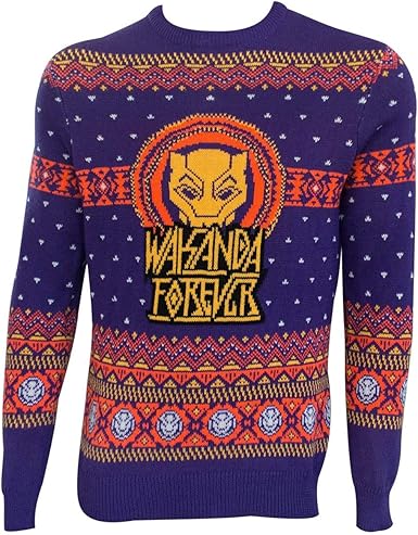 purple and orange sweater