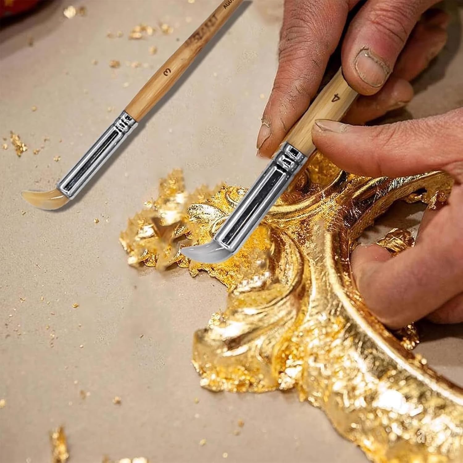 Penna For Lucidare Gioielli In Agata Da 6 Pezzi
