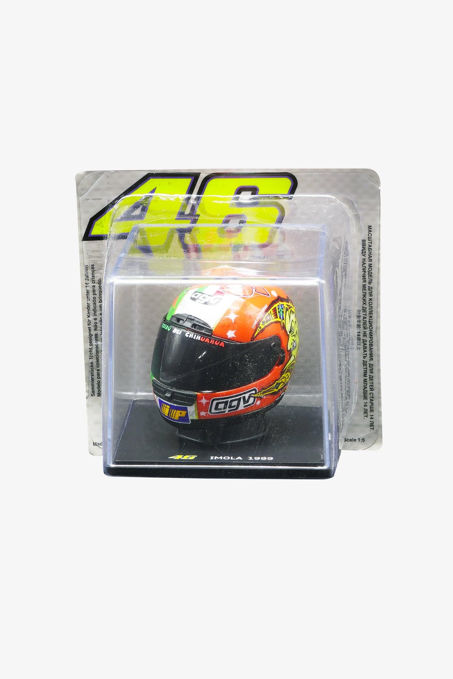 Valentino Rossi HELMET 1/5 VR46 MINI HELMETS,UNISEX,MULTI,One Size