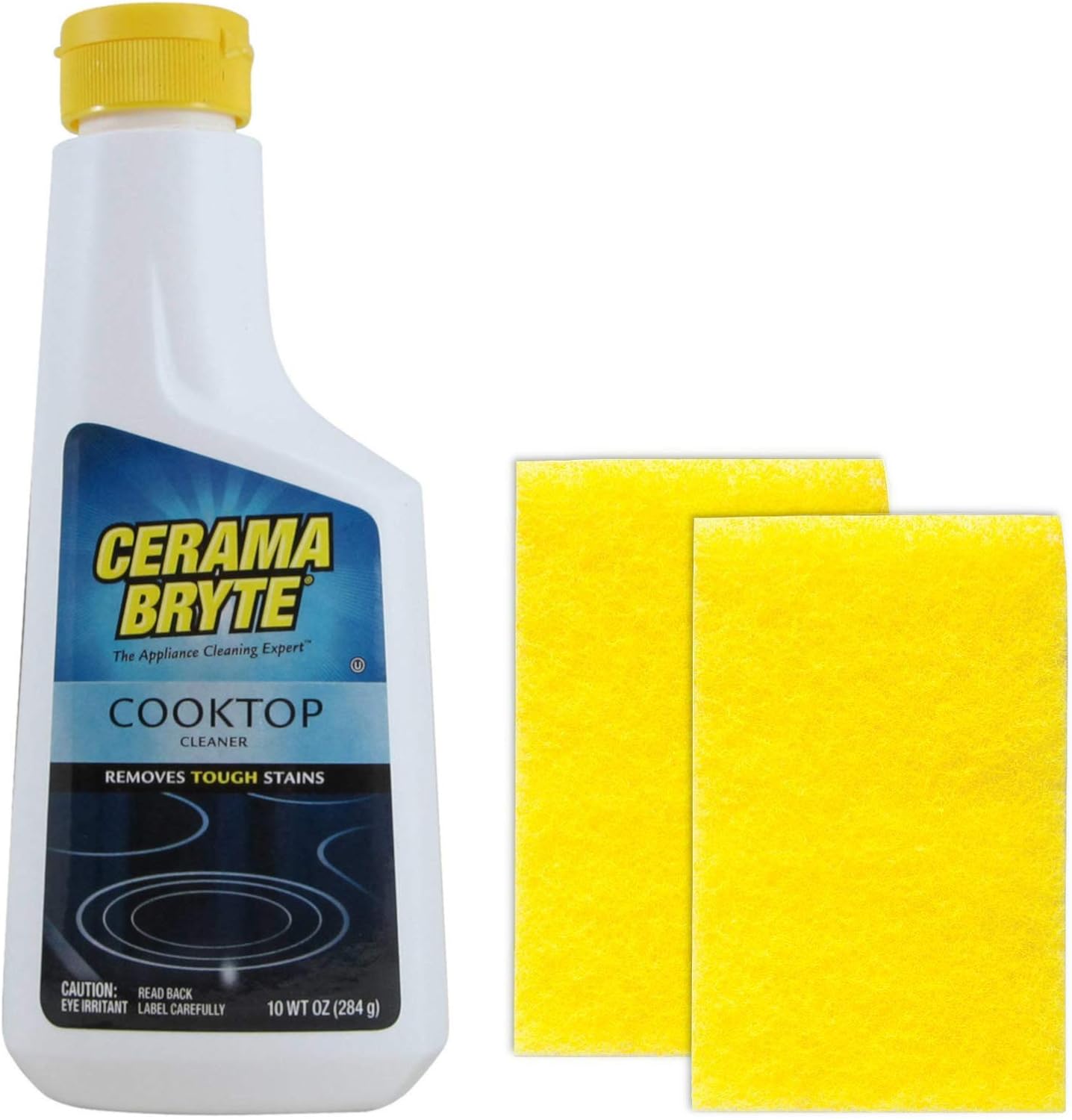 Cerama Bryte Combo Kit Pads & Removes Tough Stains Cooktop and Stove Top Cleaner for Glass – Ceramic Surfaces, 10 Ounces Cerama Bryte Combo Kit Pads & Removes Tough Stains Cooktop and Stove Top Cleaner for Glass – Ceramic Surfaces, 10 Ounces