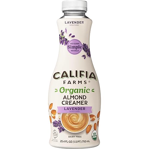 Califia Farms - Organic Lavender Almond Milk Coffee Creamer, 25.4