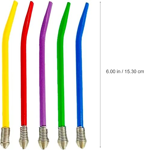 Miniatura 3 de Bombilla para mate, paja de acero inoxidable a yerba (paquete de 5  diferentes colores) o infusor de té de hojas para beber  filtro de cabeza