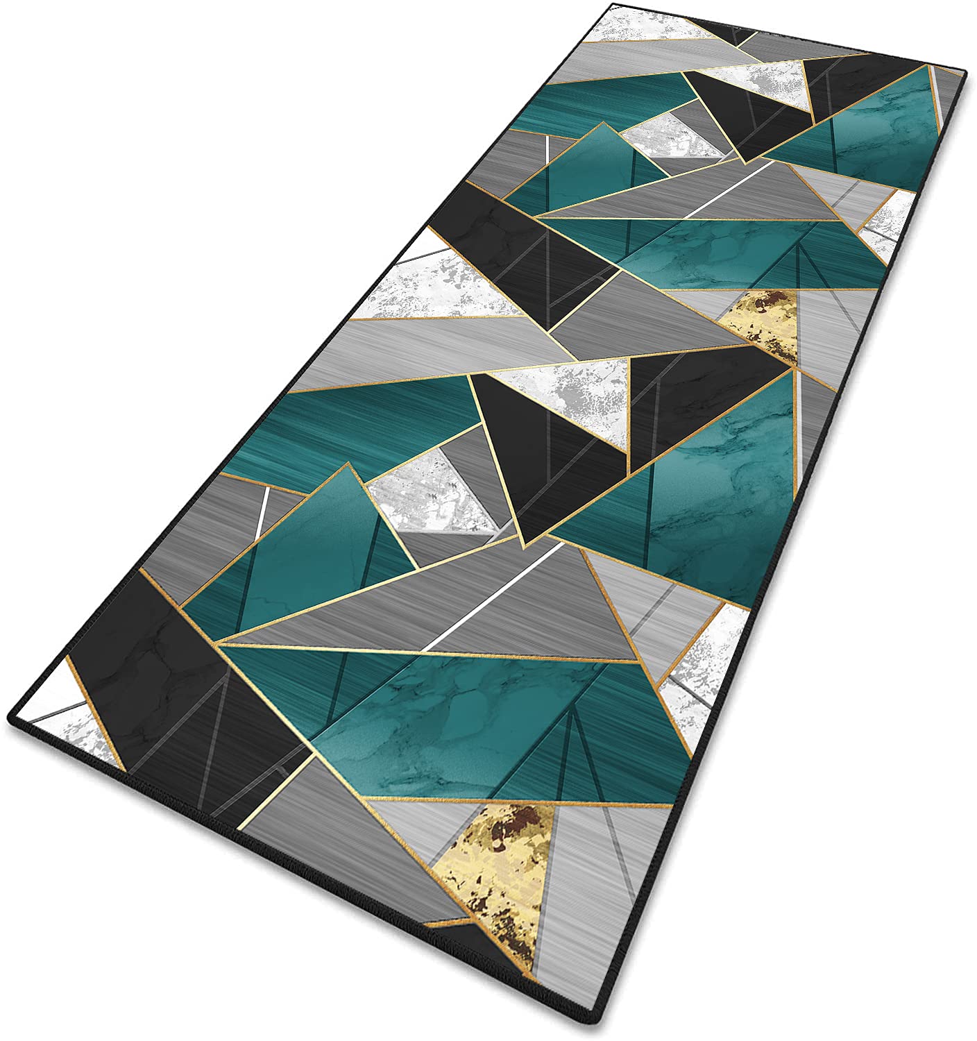 MENGH Tapis de Passage Antidérapant Lavable Surface Douce 3D Tapis Passage pour Cuisine, Couloir, Passage, Chambre - 50x260cm