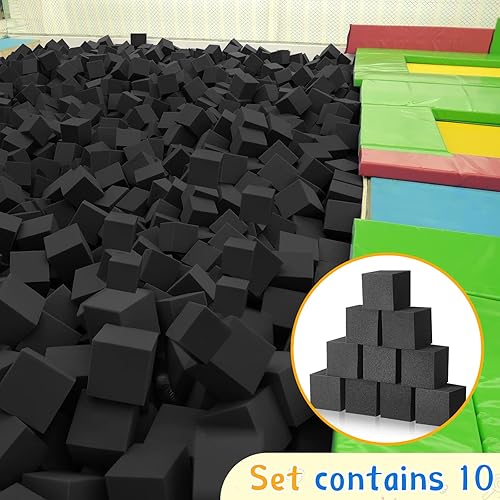 Miniatura 5 de 10 bloques de espuma para hoyos de espuma, bloques de espuma para trampolín, bloques de acolchado para gimnasia, cursos de parkour, trampolín,