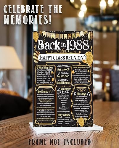 Miniatura 214 de Lone Star Art 66ª Reunión de Graduados (Sesenta y seis) Decoración en Oro - Recordando El Año - Clase de 1959 - Póster Sin Marco de 11x14 - Globos